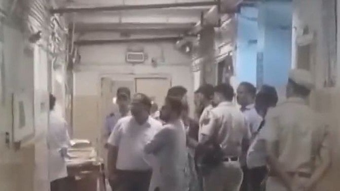 ANI Screengrab : Teenager Shoots Dead 32-Year-Old Patient At GTB Hospital In Delhi |